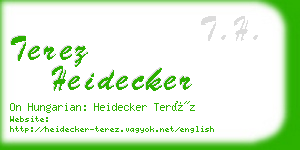terez heidecker business card